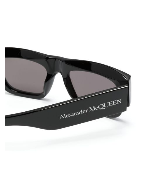 Alexander McQueen Black Bold Square-frame Sunglasses for men