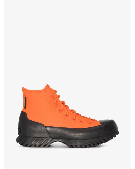 orange lugged converse