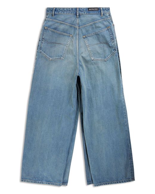 Balenciaga Blue Mid-rise baggy Jeans