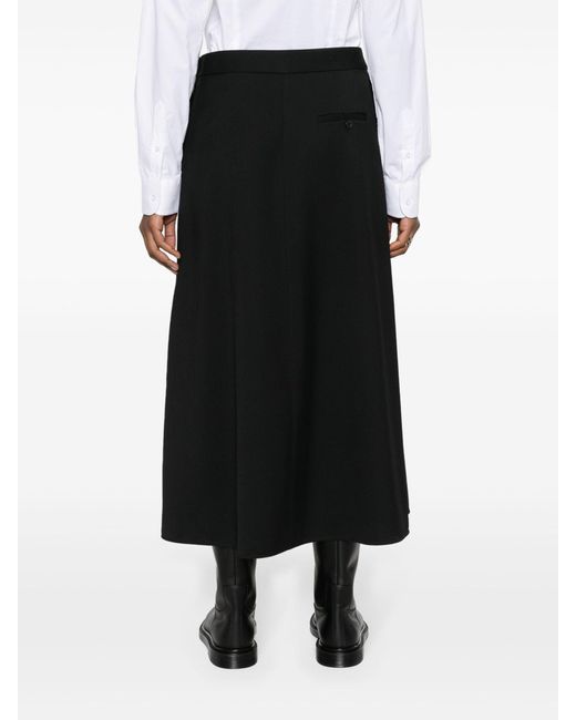 Wardrobe NYC Black A-line Wool Skirt