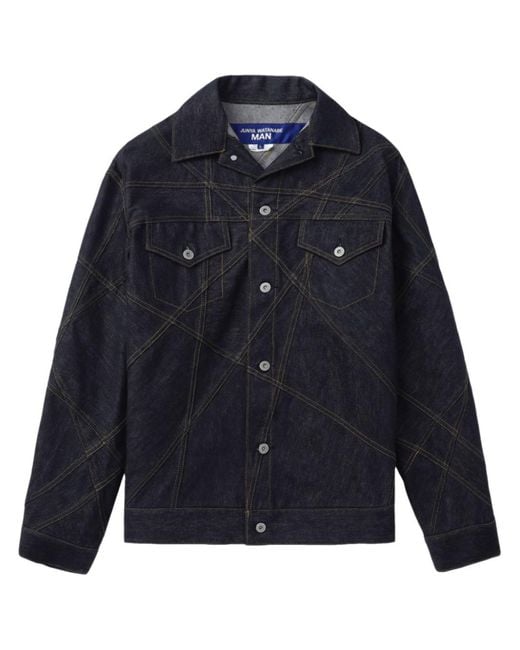Junya Watanabe Blue Contrast-stitching Denim Jacket for men