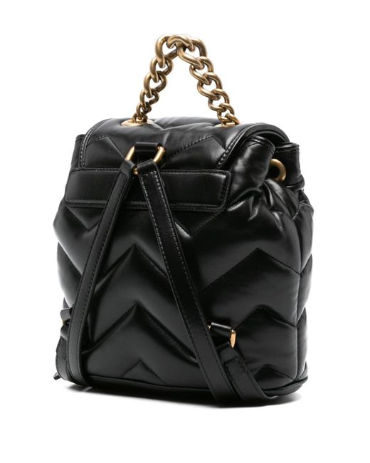 Gucci Black gg-marmont Leather Backpack