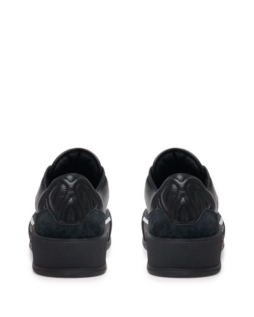 Alexander McQueen Black Skate Deck Plimsoll Sneakers - Men's - Canvas/nappa Leather/rubber/calf Leather for men