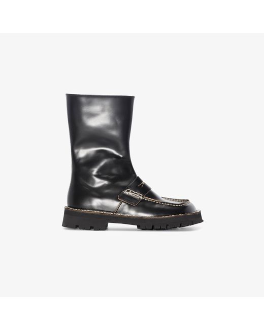CAMPERLAB Black Eki Leather Boots for men