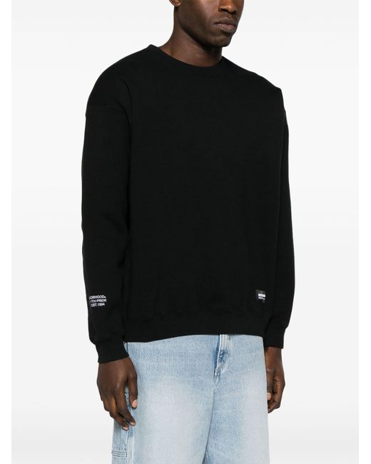 Neighborhood Black Drop-shoulder Cotton Sweatshirt for men