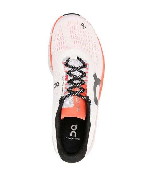 On Shoes Pink Cloudmonster 2 Running Sneakers