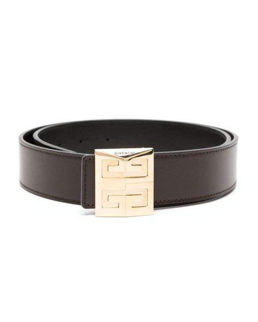 Givenchy Black 4g Reversible Leather Belt for men