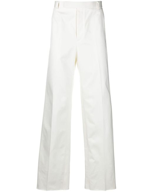Thom Browne White Straight-leg Trousers for men