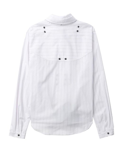 Kiko Kostadinov White Tonino Layered Cotton Shirt - Men's - Cotton for men