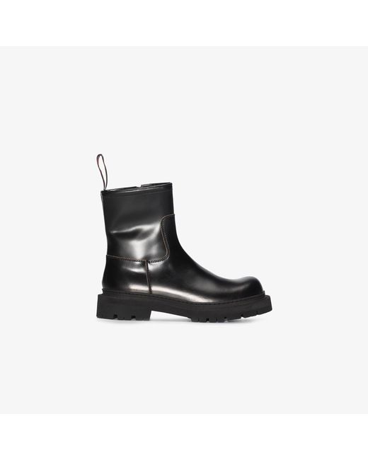 CAMPERLAB Black Eki Leather Ankle Boots for men