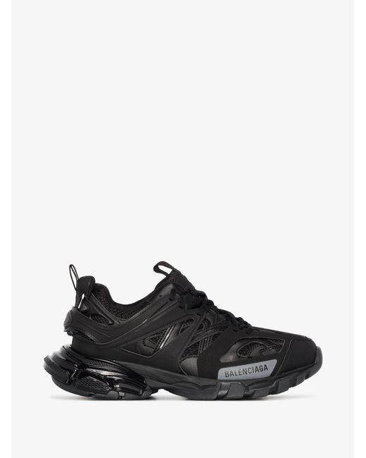 Balenciaga Black Track Clear Sole Sneakers | Lyst