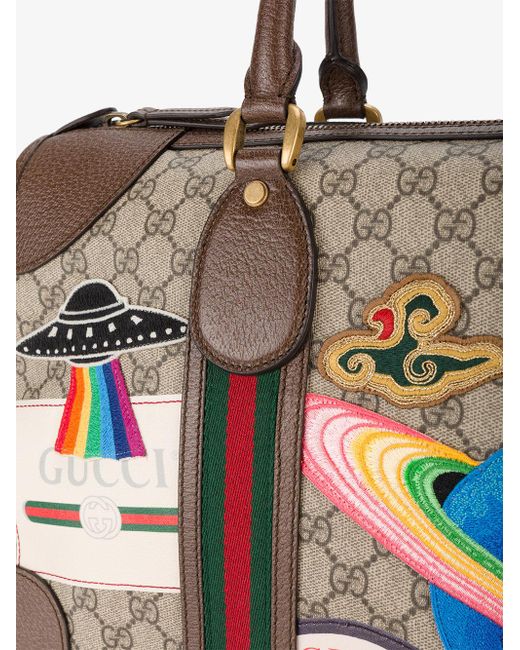 Gucci Courrier Soft Gg Supreme Duffle Bag Lyst