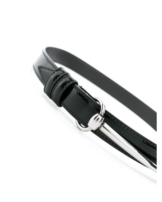 Gucci White Horsebit-buckle Leather Belt