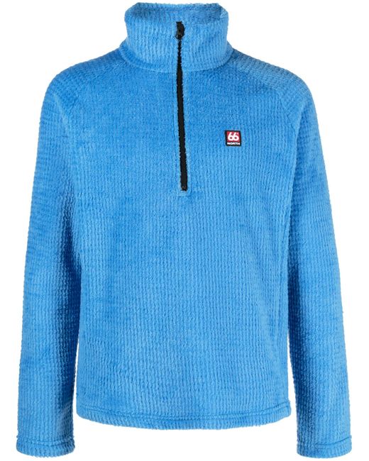 66 North Blue Hrannar Fleece Sweatshirt - Men's - Polyester for men