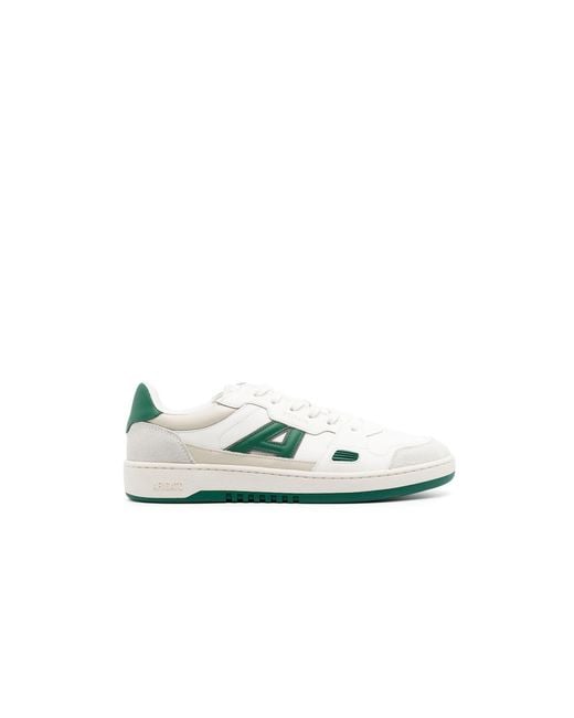 Axel Arigato White A-dice Lo Leather Sneakers in Green for Men | Lyst