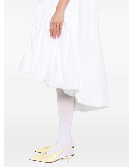 The Row White Tadao Dress In Cotton