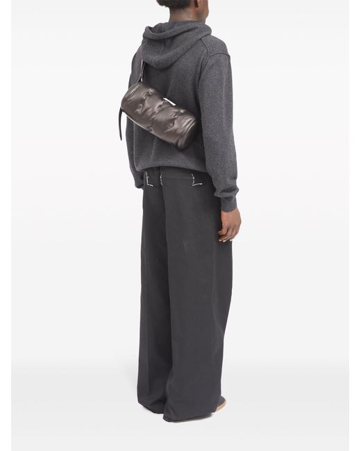 Maison Margiela Black Glam Slam Leather Cross Body Bag - Unisex - Lamb Skin/polyester
