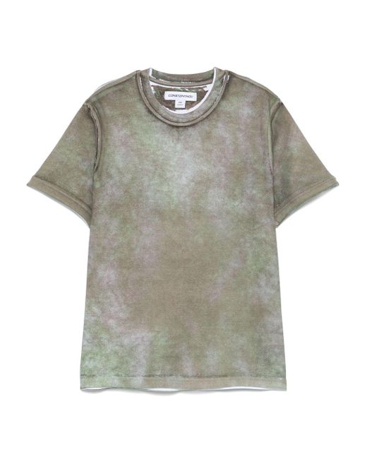 Charlie Constantinou Gray Printed T-Shirt for men