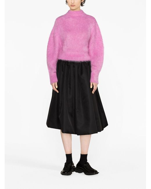Nina Ricci Pink Puff-sleeve Sweater