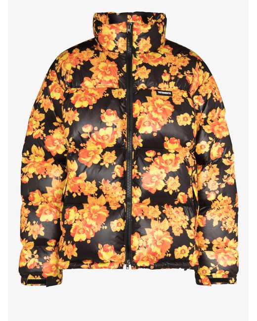 floral puffer jacket mens