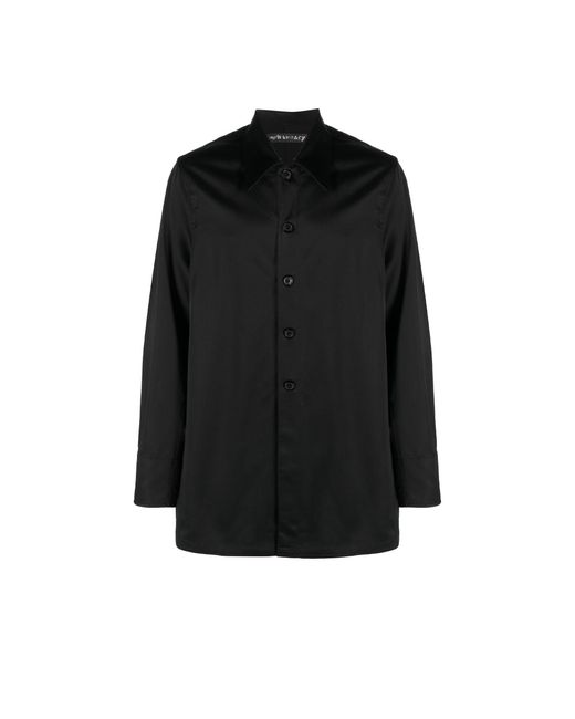 Our Legacy Satin Black Welding Sateen Shirt for Men | Lyst UK