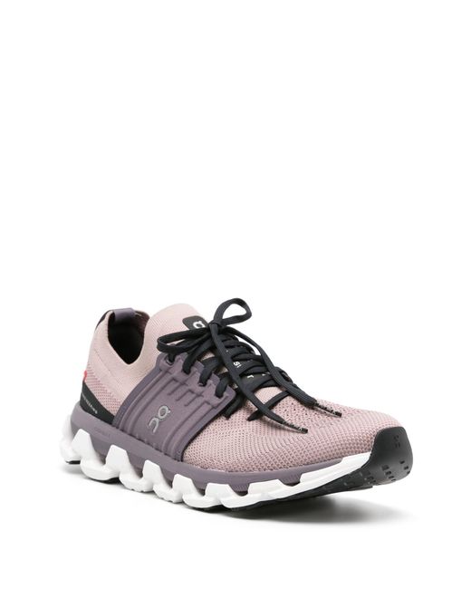 On Shoes Brown Purple Cloudswift 3 Running Sneakers - Women's - Rubber/fabric