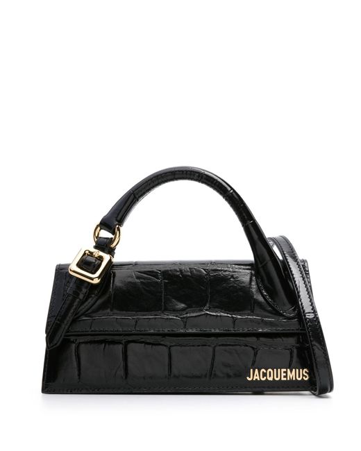 Jacquemus Le Chiquito Long Leather Top Handle Bag in Black Lyst