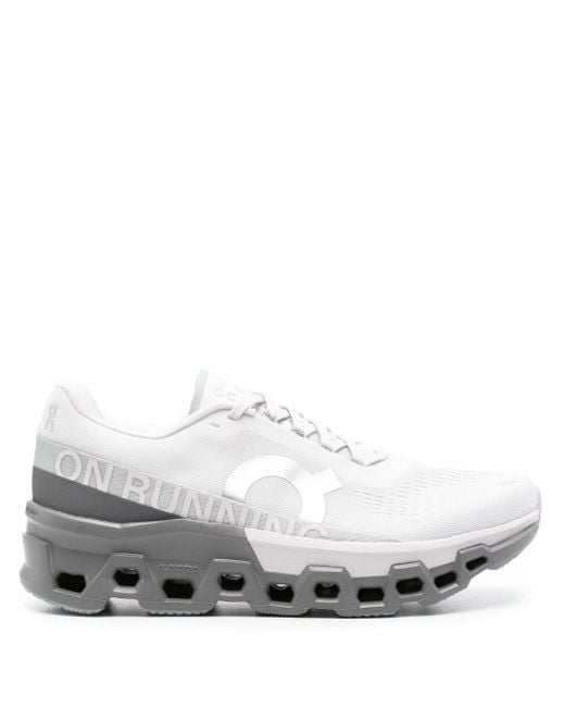 On Shoes White Cloudmonster 2 Running Sneakers for men