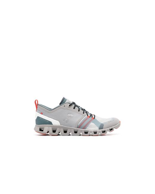 On Running Gray Grey Cloud X Shift Sneakers for men