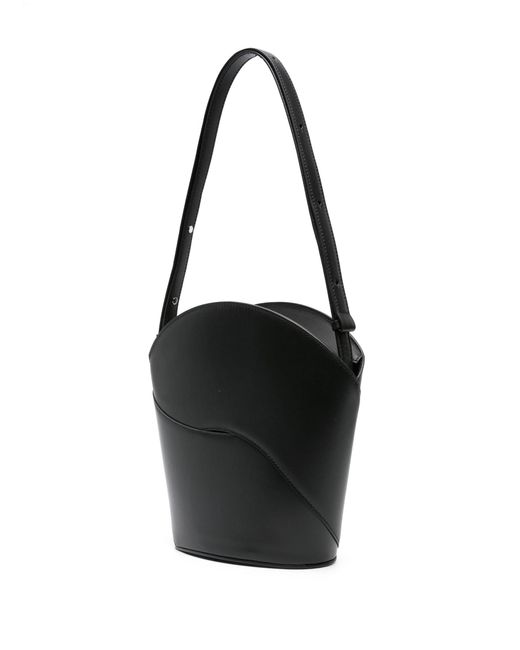 Maeden Black Oru Leather Shoulder Bag