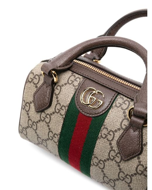 Gucci Brown Ophidia Mini gg Supreme Bag