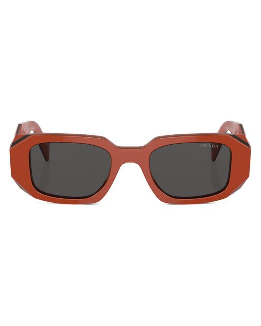 Prada Brown Rectangle-frame Sunglasses