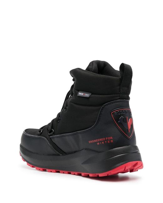 Rossignol Black Podium Lace-up Boots - Unisex - Polyurethane/rubber/fabric