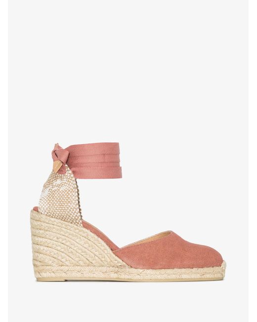 castaner pink wedges