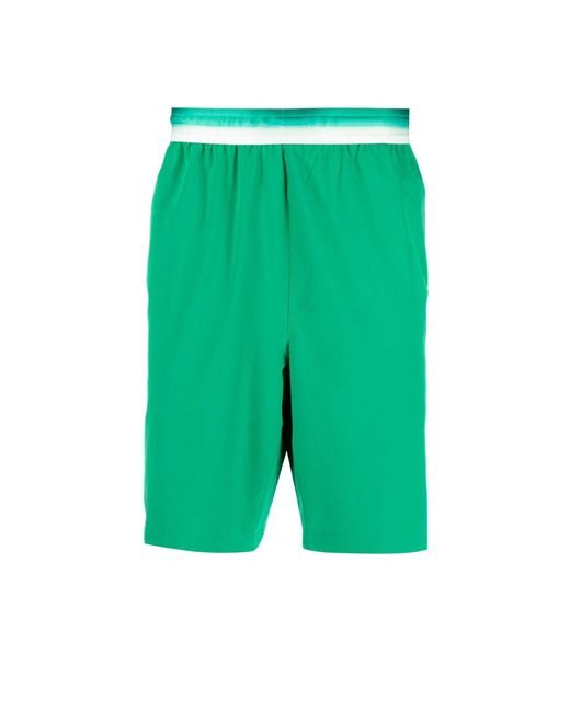 Lacoste X Novak Djokovic Green Tennis Shorts for Men | Lyst
