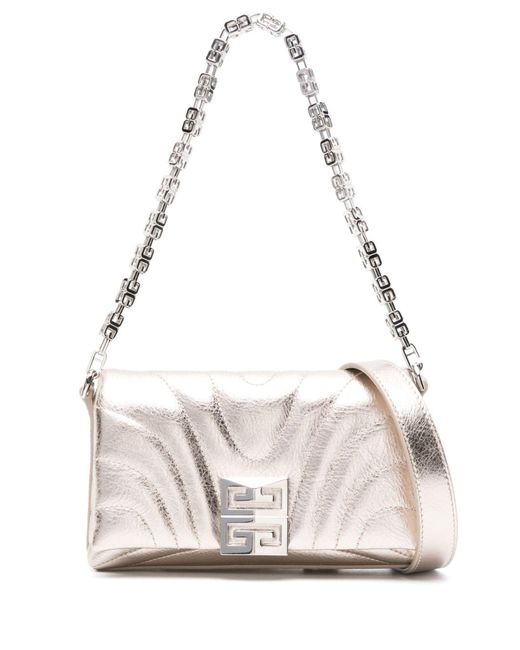 Givenchy Natural Gold-tone 4g Leather Shoulder Bag - Women's - Calf Leather