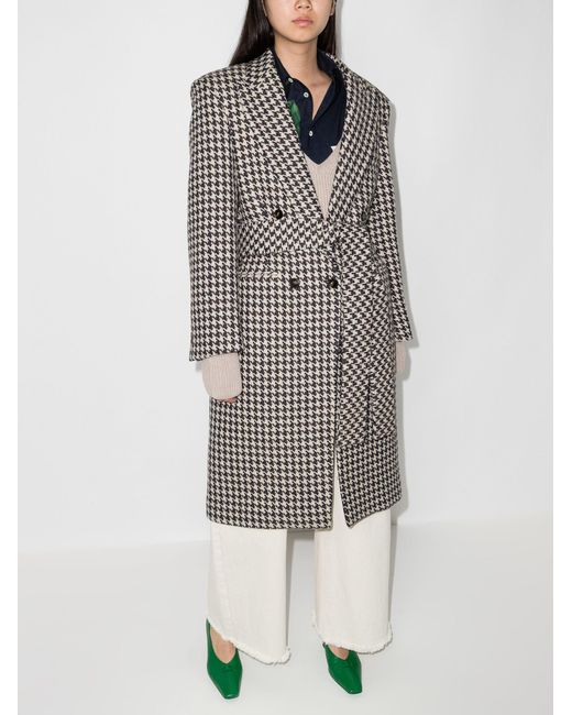 houndstooth belted coat