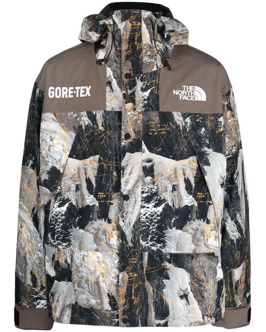 The North Face Gore-tex Mountain Hooded Jacket in Grey for Men | Lyst UK