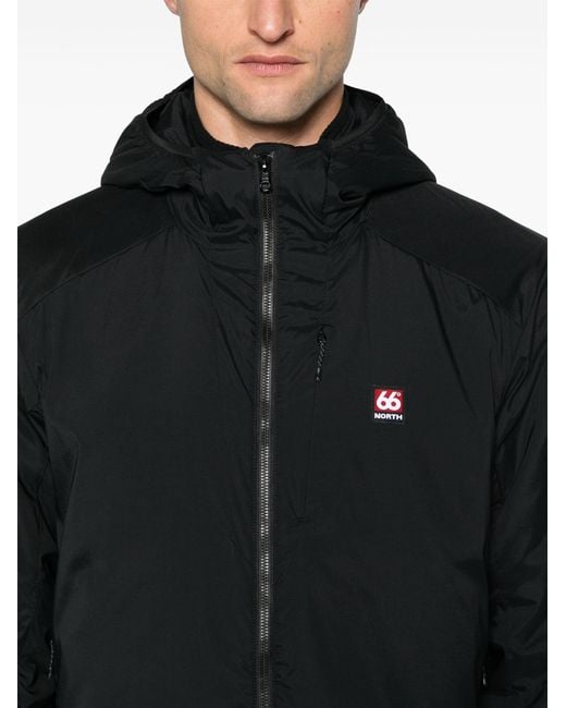 66 North Black Hengill Lightweight Hooded Jacket - Men's - Elastane/polyamide/polyester for men