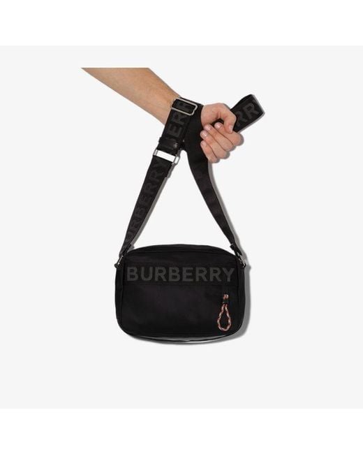 Burberry Black Logo Crossbody Bag for men