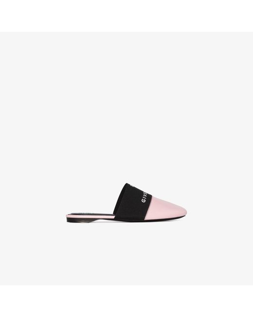 Givenchy Pink Bedford Leather Mules
