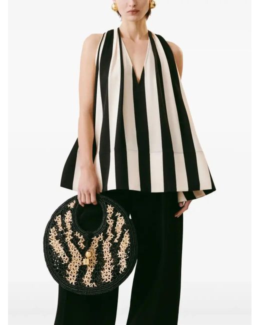 Jacquemus Black 'The Small Round Beach Bag'