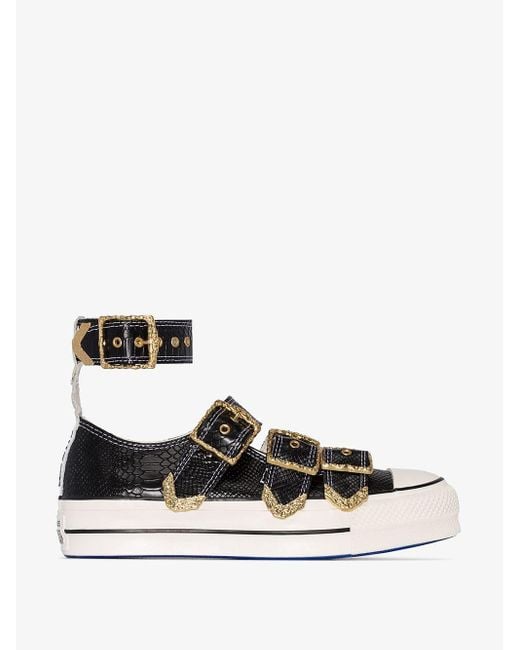 Converse All Star Mary Jane Ox Shoes in Black | Lyst