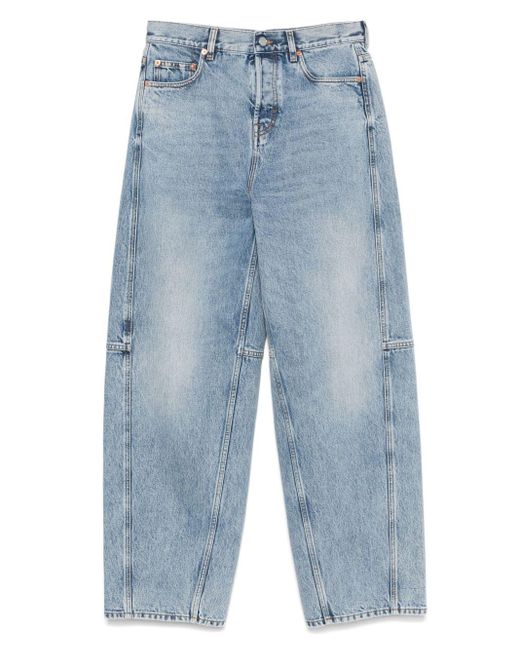 Gucci Blue Logo-Patch Jeans