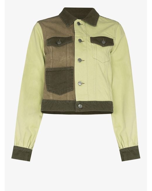 Ganni Colour Block Denim Jacket in 