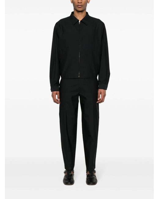 Lemaire Black Zip-Up Jacket for men