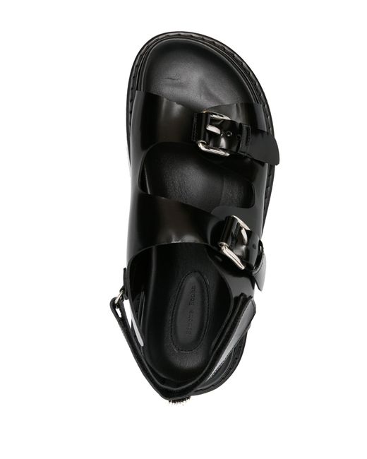 Simone Rocha Black Pearl-embellishment Leather Sandals - Men's - Calf Leather/rubber for men