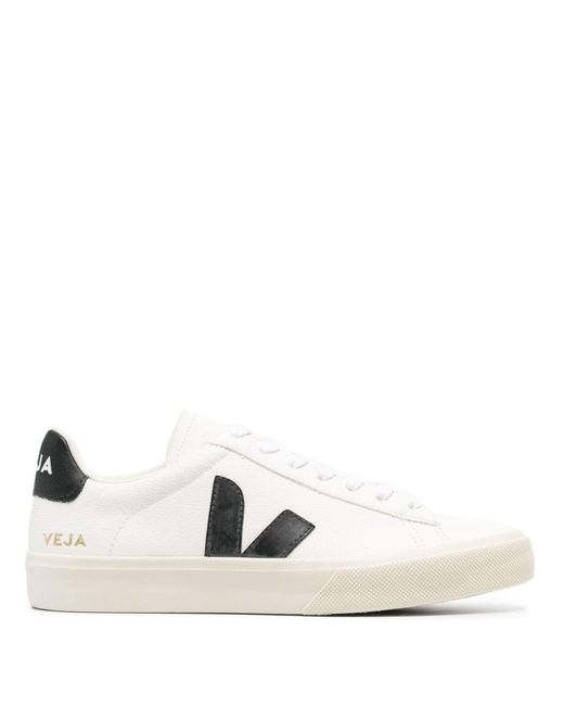 Veja White Campo Leather Sneakers - Unisex - Leather/rubber/recycled Polyester
