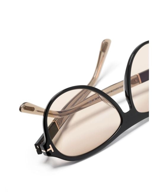 Tom Ford Natural Quincy Pilot-frame Sunglasses for men