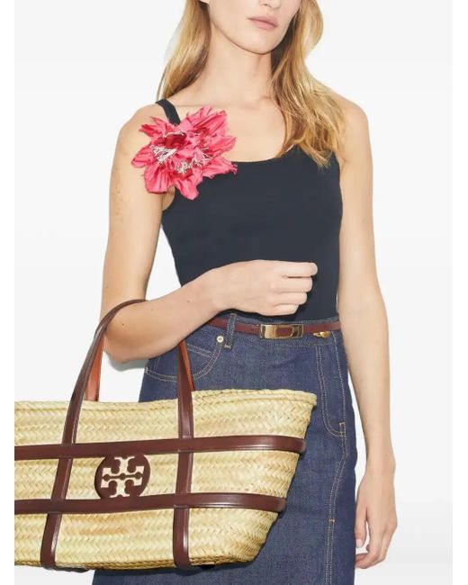 Tory Burch Metallic Ella Tote Bag